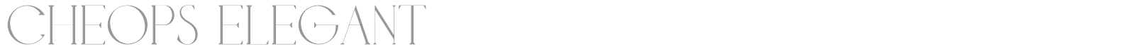 Cheops Elegant font preview